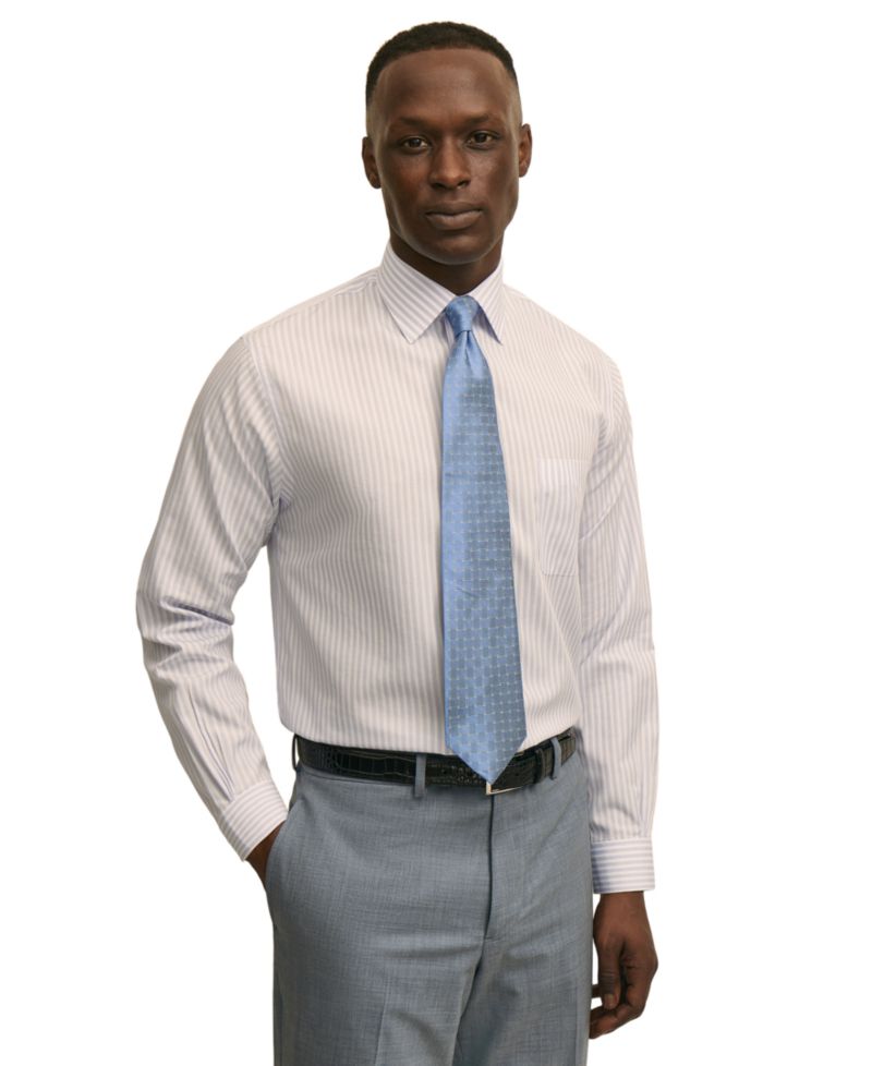 Men's Spread Collar Dress Shirt
