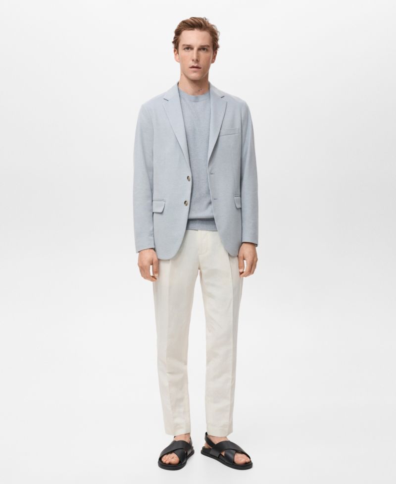 Men's Verner Slim Fit Cotton Blazer