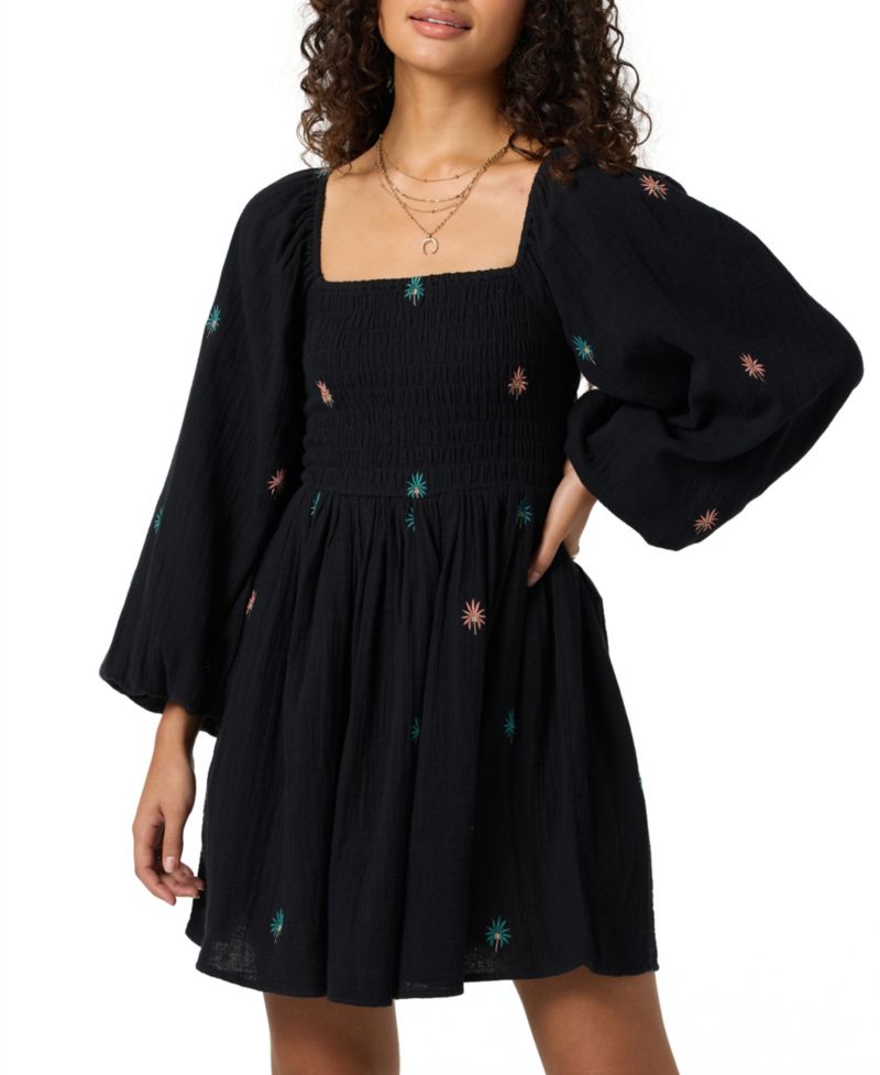 Women's Gracyn Palm Printed Smocked Dress