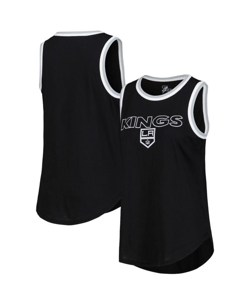 Women's Black Los Angeles Kings Strategy Tank Top