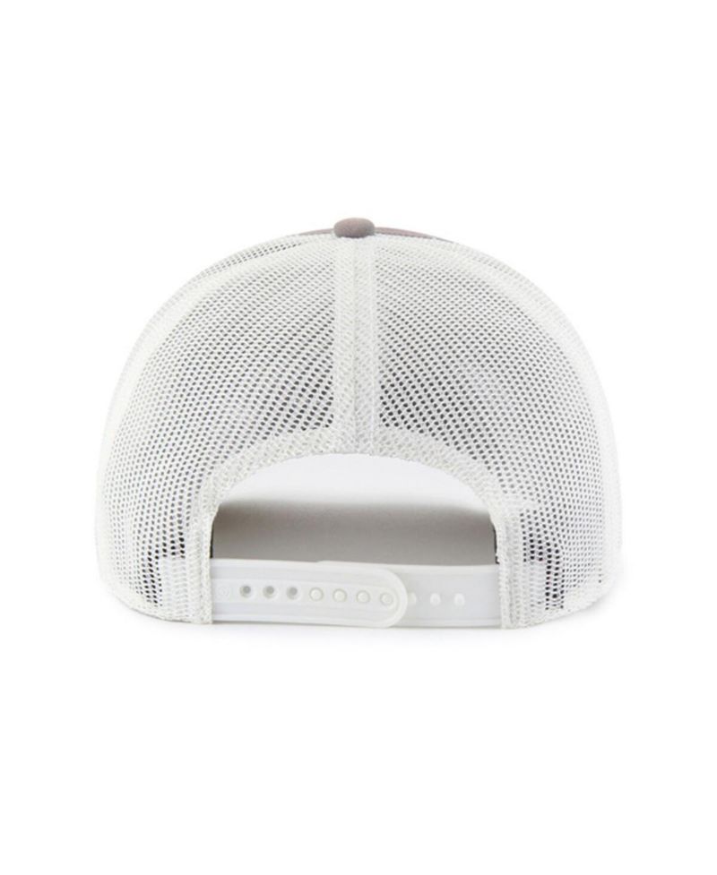Men's Gray/White Minnesota Twins Tide Sweep Rope Trucker Adjustable Hat