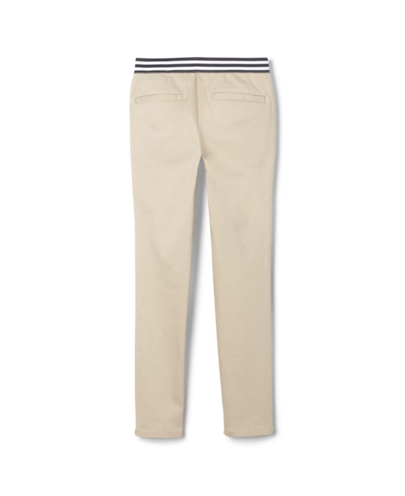 Plus Size Girls Contrast Elastic Waist Pull-on Pant