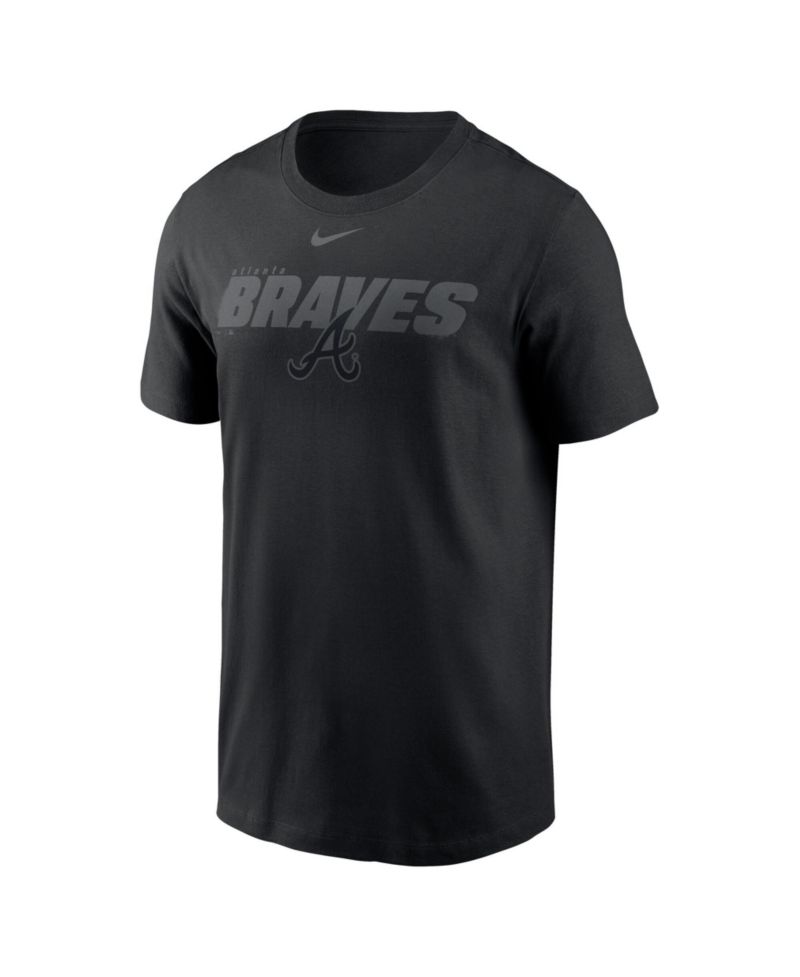 Men's Black Atlanta Braves Tonal Club T-Shirt