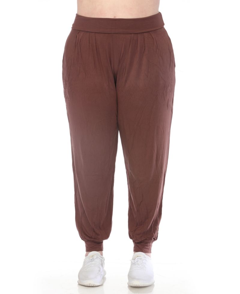 Plus Size High-Waist Pleated Lounge Pants