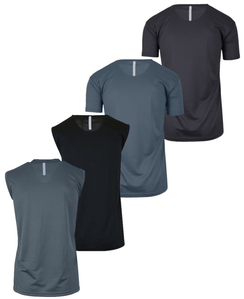 Men's 4-Pack Crewneck Regular Fit T-Shirt