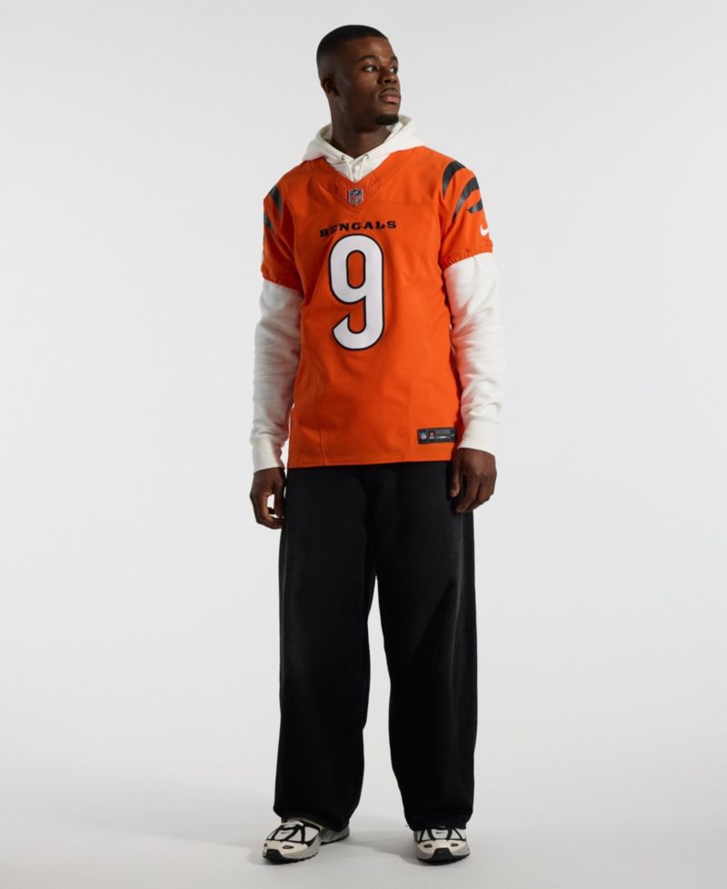 Men's Joe Burrow Orange Cincinnati Bengals Vapor F.U.S.E. Elite Jersey