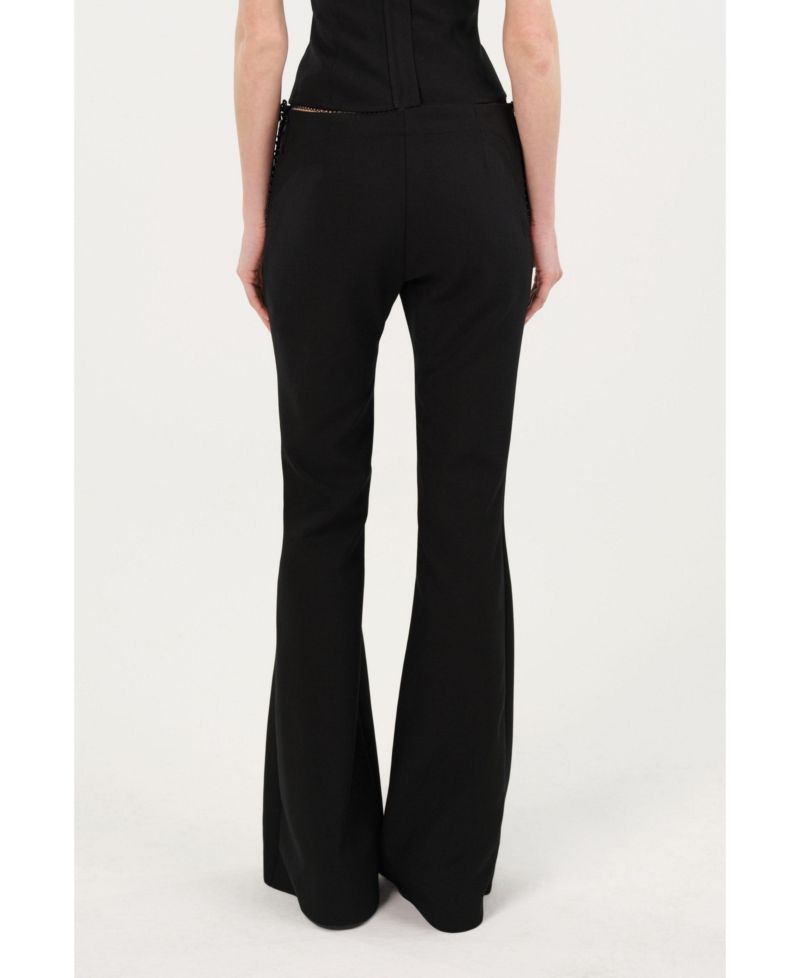 Women's Side-Tie Low-Rise Slim Fit Trousers