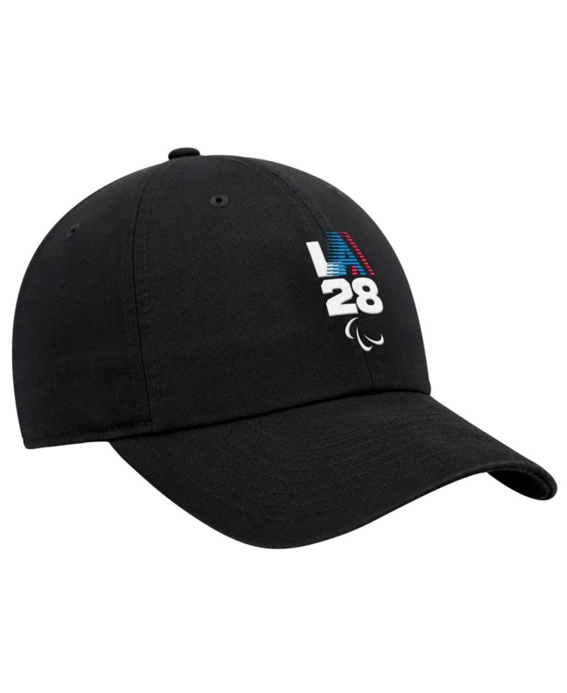 Men's Black LA28 Summer Paralympics Retro Stripe Club Adjustable Hat