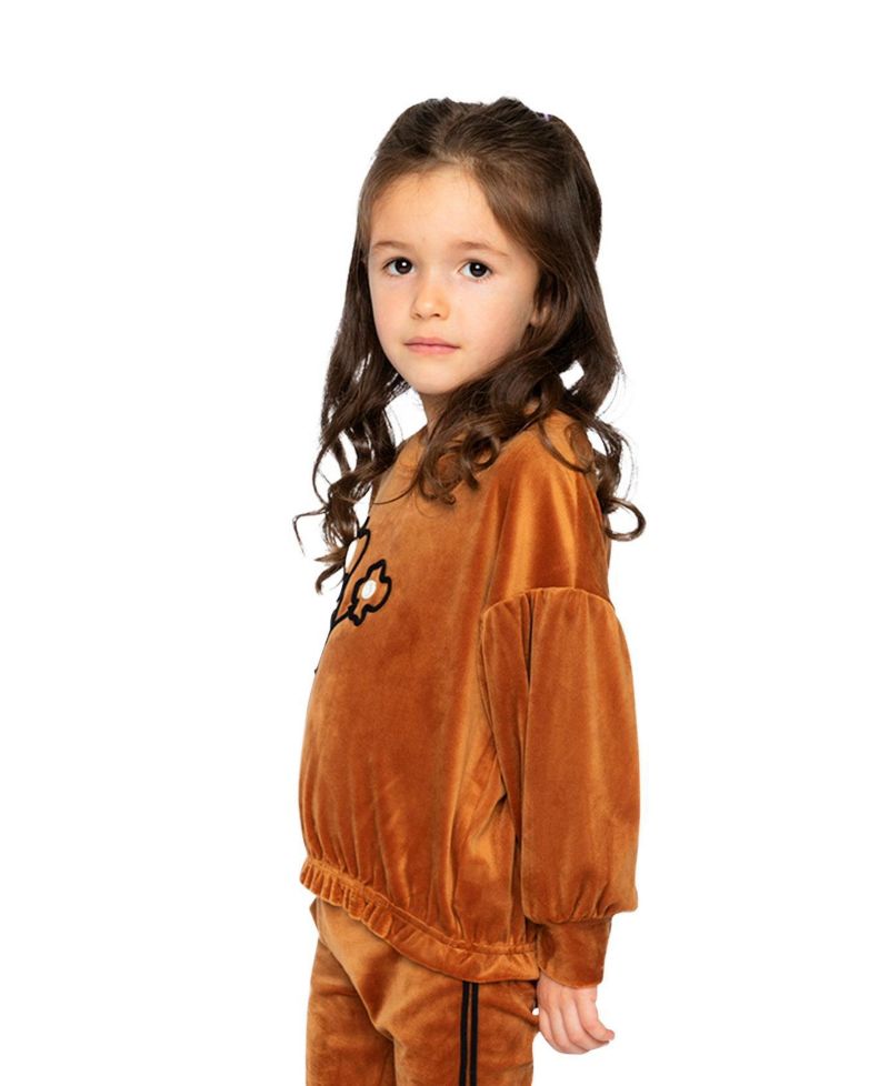 Little and Big Girl 6-14 Velvet Top