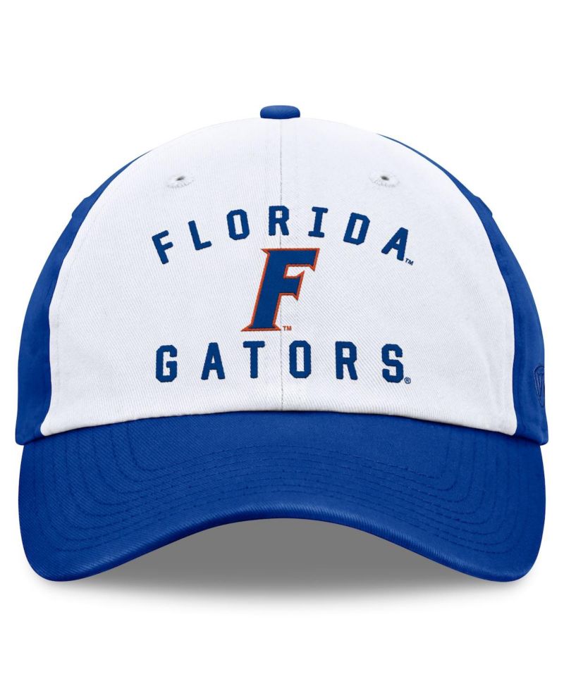 Men's White/Royal Florida Gators Heritage Weston Adjustable Hat