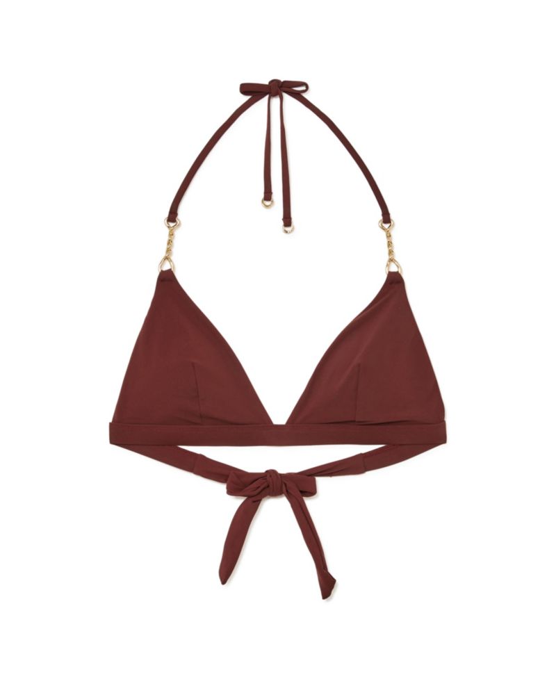 Women's Ruby Trim Detail Triangle Bikini Top