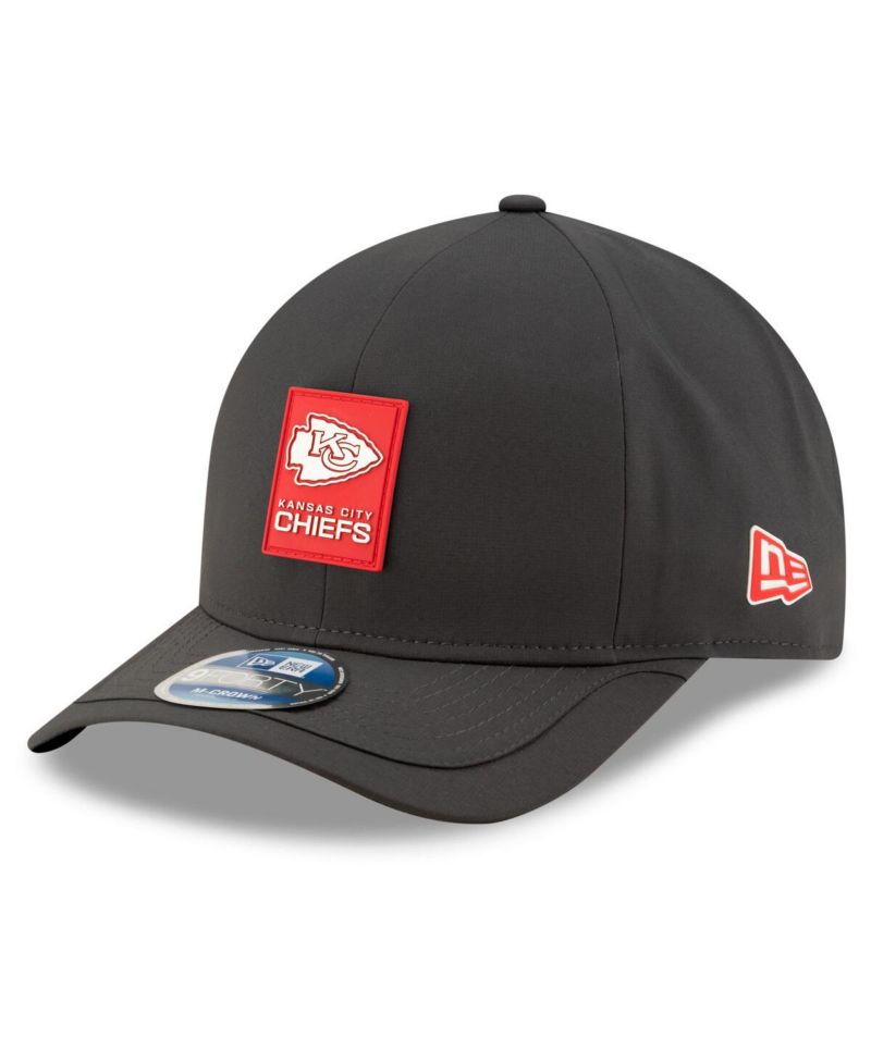 Men's Charcoal Kansas City Chiefs 2025 Sideline Cold Weather 9FORTY M-Crown Adjustable Hat