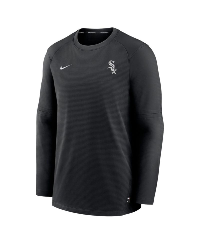 Men's Black Chicago White Sox Authentic Collection Logo Performance Long Sleeve T-shirt