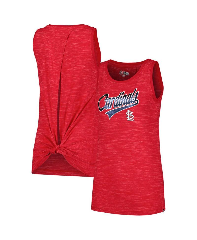 Women's Red St. Louis Cardinals Space-Dye Active Tank Top