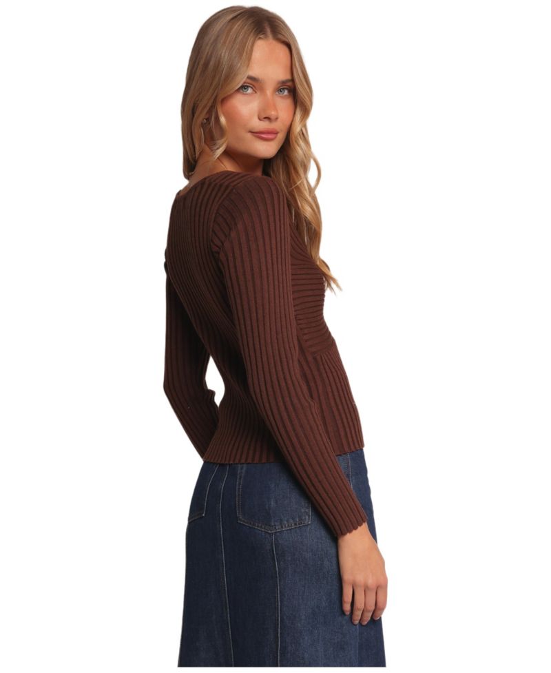 Women's Demi Twist Detail Knit Top