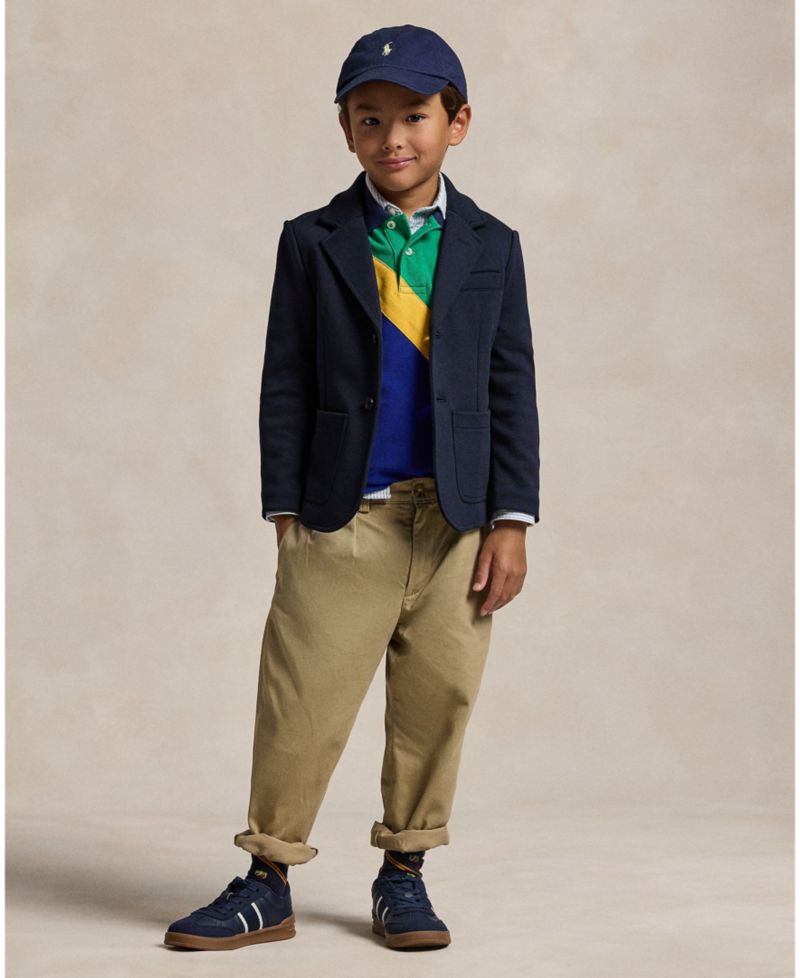 Toddler and Little Boys Double-Knit Shirt Jacket