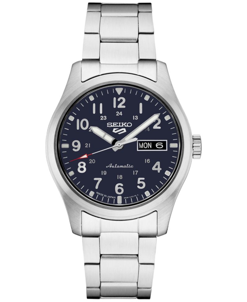 Men's Automatic 5 Sports Stainless Steel Bracelet Watch 43mm