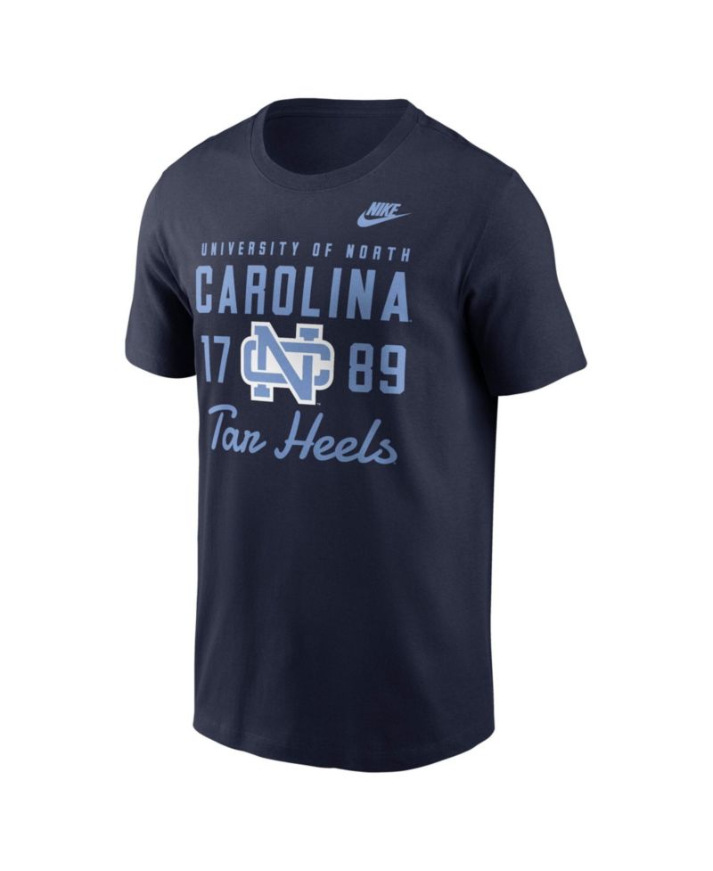 Men's Navy North Carolina Tar Heels Legacy Stacked Established T-Shirt