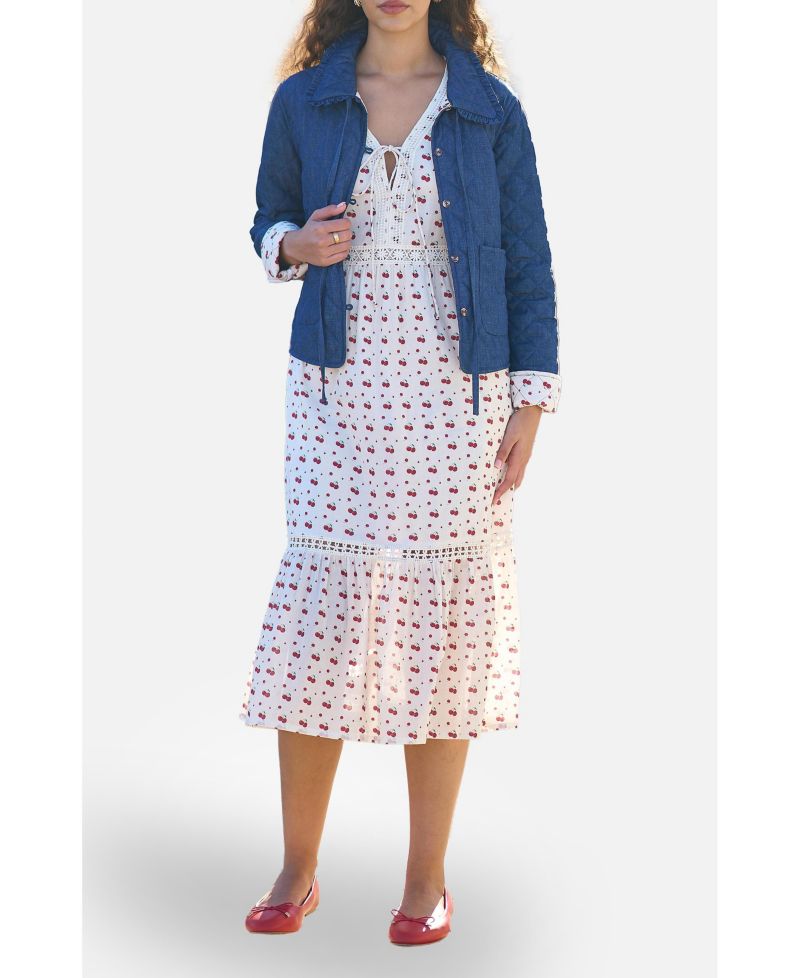 Women's Chambray Quilted Jacket