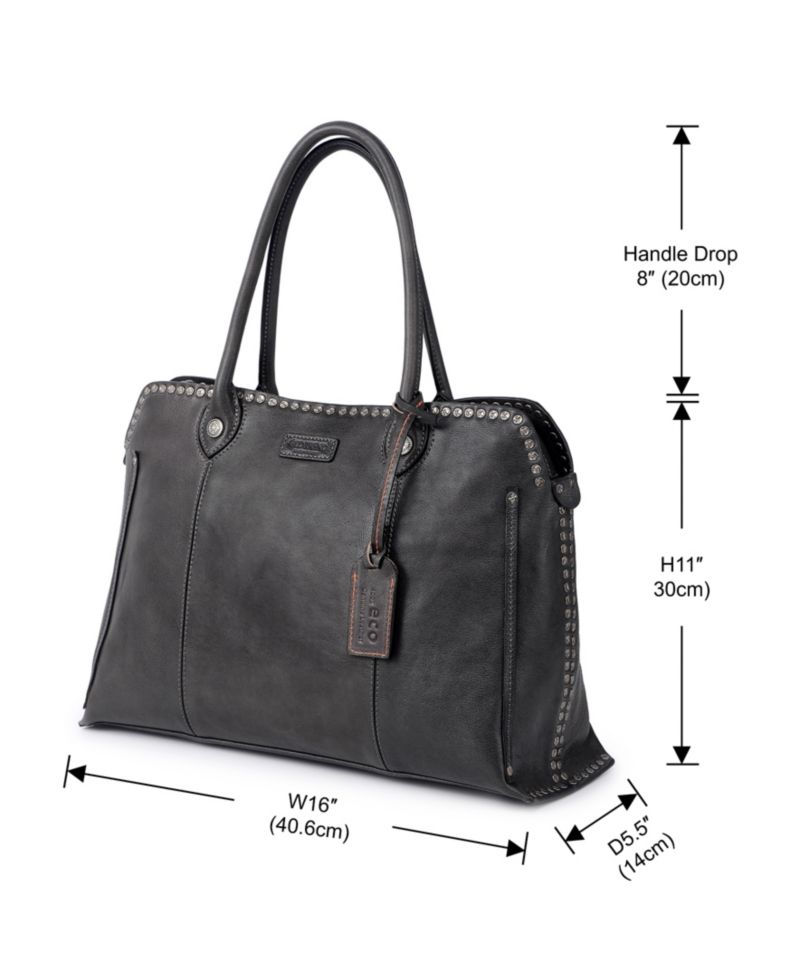 Soul Stud Large Leather Satchel Bag