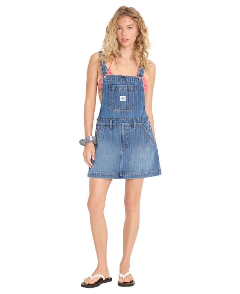 Women's Cotton Dungaree Dress