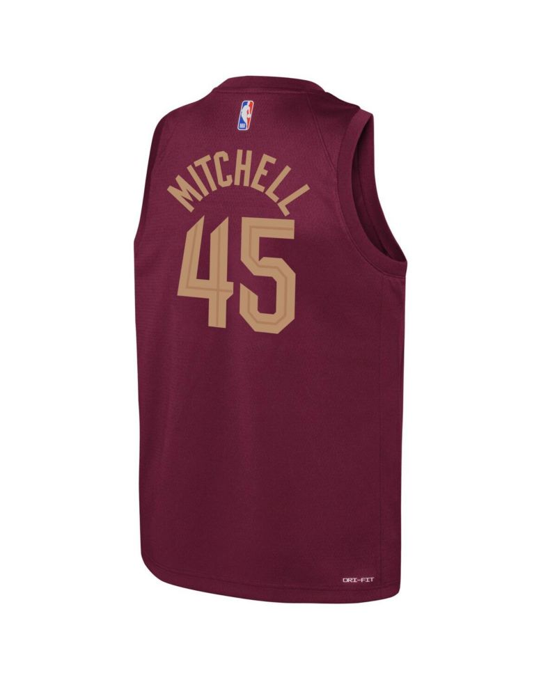Big Boys and Girls Donovan Mitchell Wine Cleveland Cavaliers 2022/23 Swingman Jersey - Icon Edition