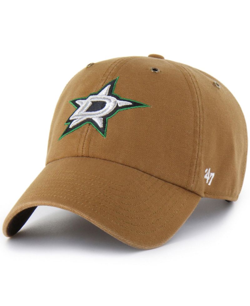 Men's Brown Dallas Stars Clean Up Adjustable Hat