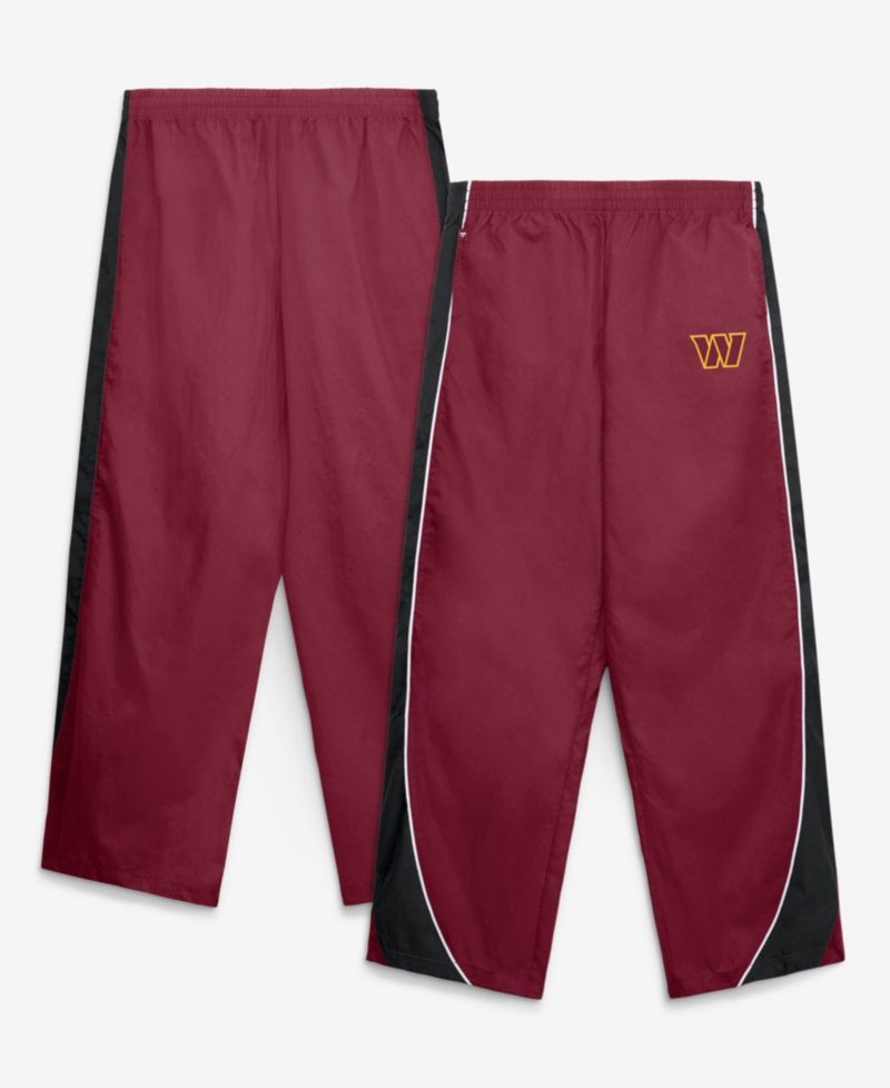 Women's Team First Backwards Lateral Washington Commanders Wide-Leg Elastic-Waist Pants