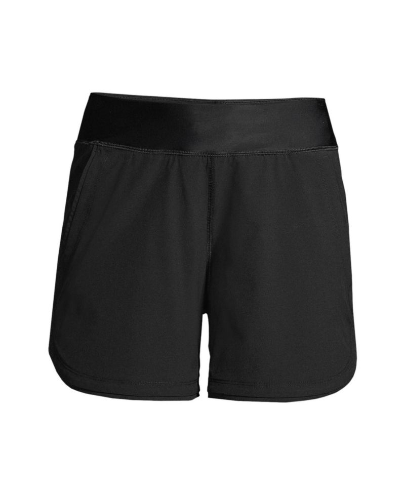 Women's Curvy Fit 5" Quick Dry Board Shorts Swim Shorts with Panty