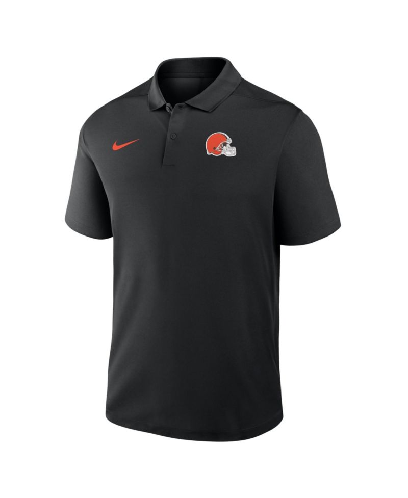Men's Black Cleveland Browns Dri-FIT Victory Polo Shirt
