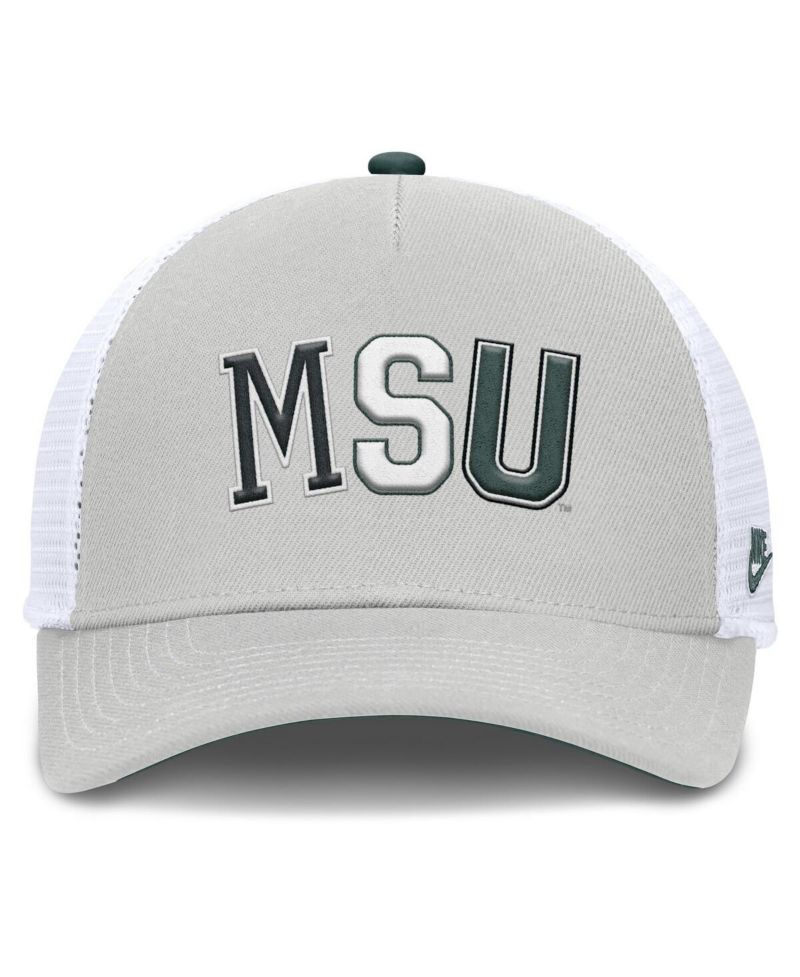 Men's and Women's Gray Michigan State Spartans 2026 Basketball Refresh 5-Panel Rise Trucker Hat