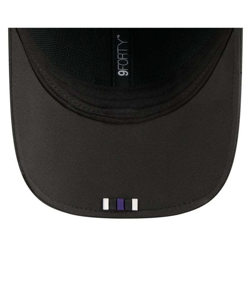 Men's Black Baltimore Ravens 2025 Sideline M-Crown 9FORTY Adjustable Hat