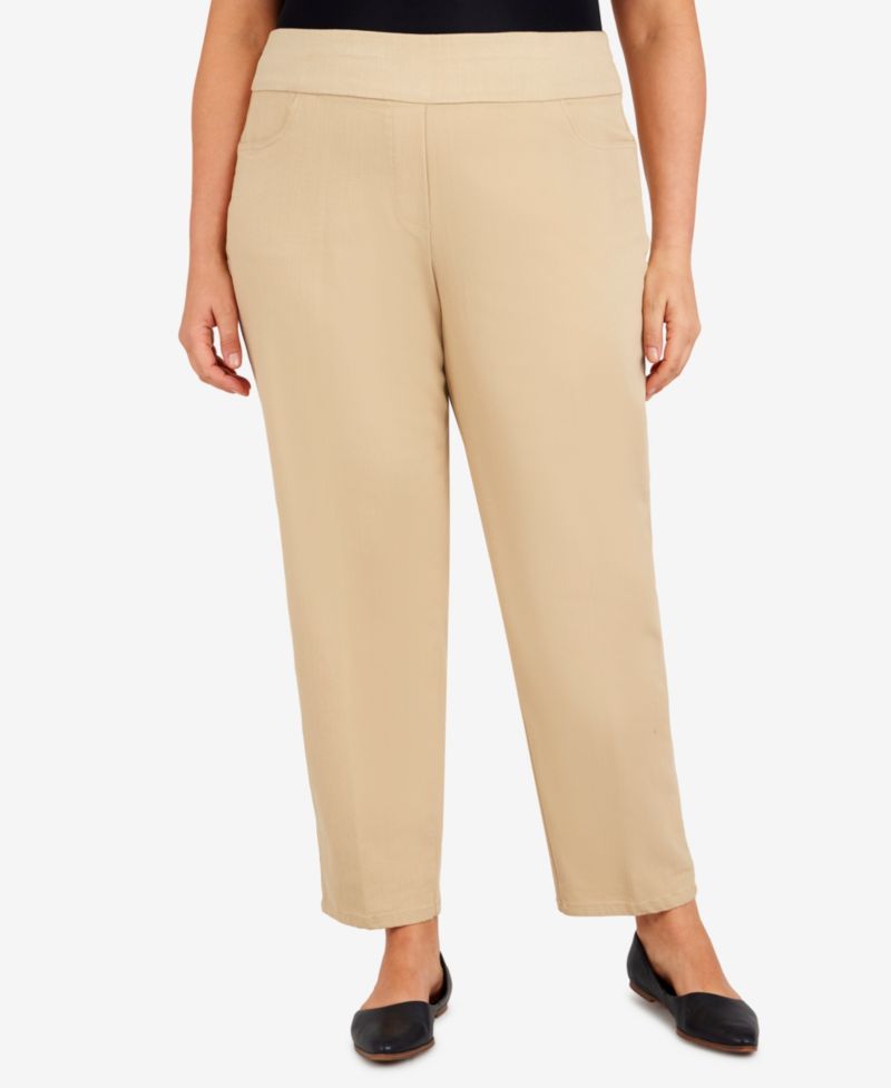 Plus Size Women's Super Stretch Mid- Rise Average Length Pant