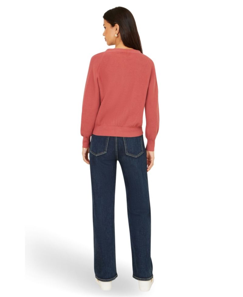 Women's Relaxed Fit With Stitch Detail Cardigan