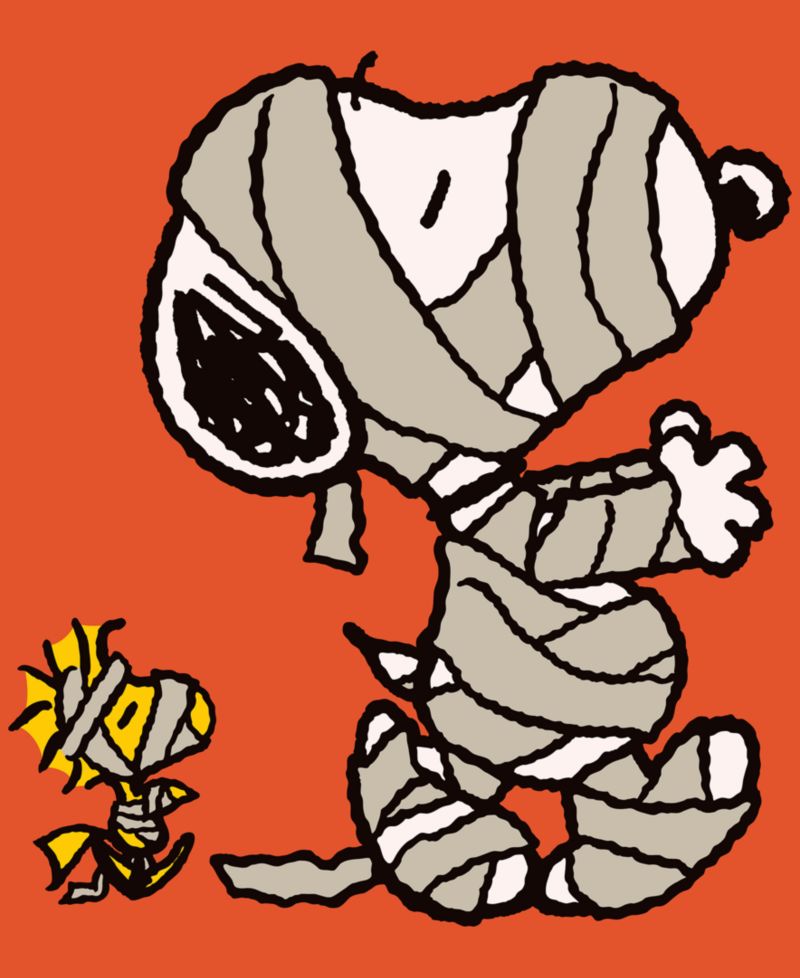 Men's Snoopy Mummy Short-Sleeve T-Shirt