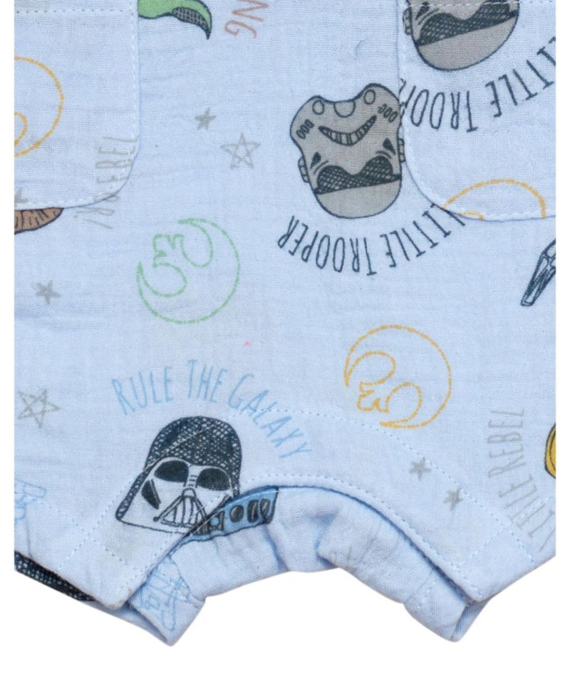 Baby Boys Henley Sleeveless Romper