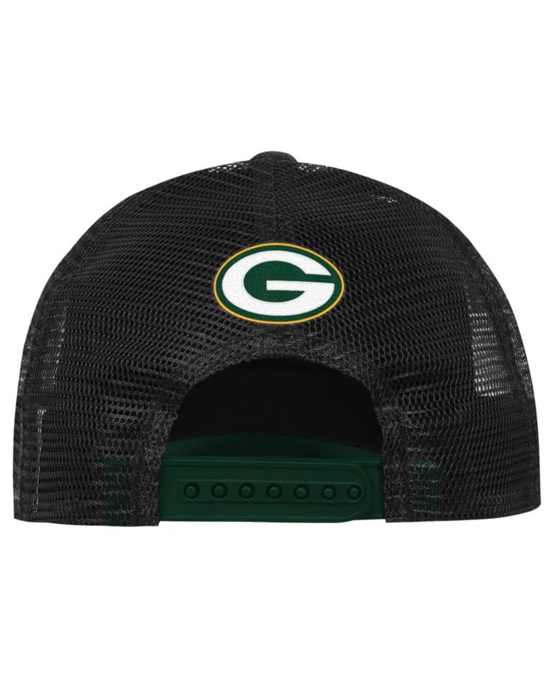Big Boys and Girls Green Bay Packers Handoff Foam-Front-Panel Trucker Hat