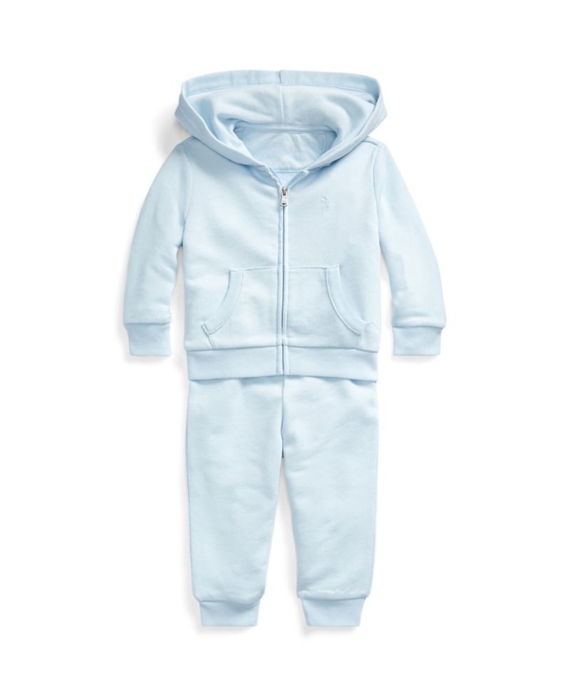 Baby Girls or Boys French Terry Hoodie and Pants Set