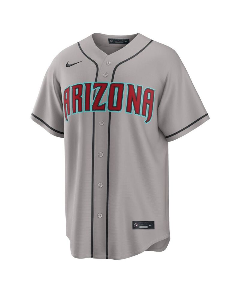 Men's Corbin Carroll Gray Arizona Diamondbacks Road Replica Jersey