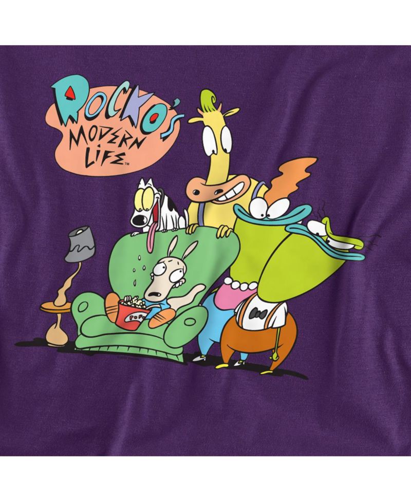 Rocko s Modern Life Big & Tall Rocko's Modern Life Spunky, Ed, Bev And Heffer T-Shirt