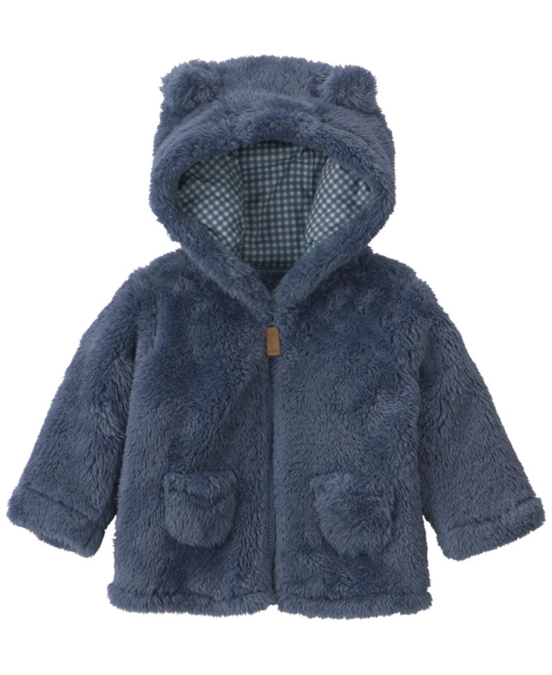 Baby Boys' Bear Ears Hooded Full-Zip Fleece Jacket