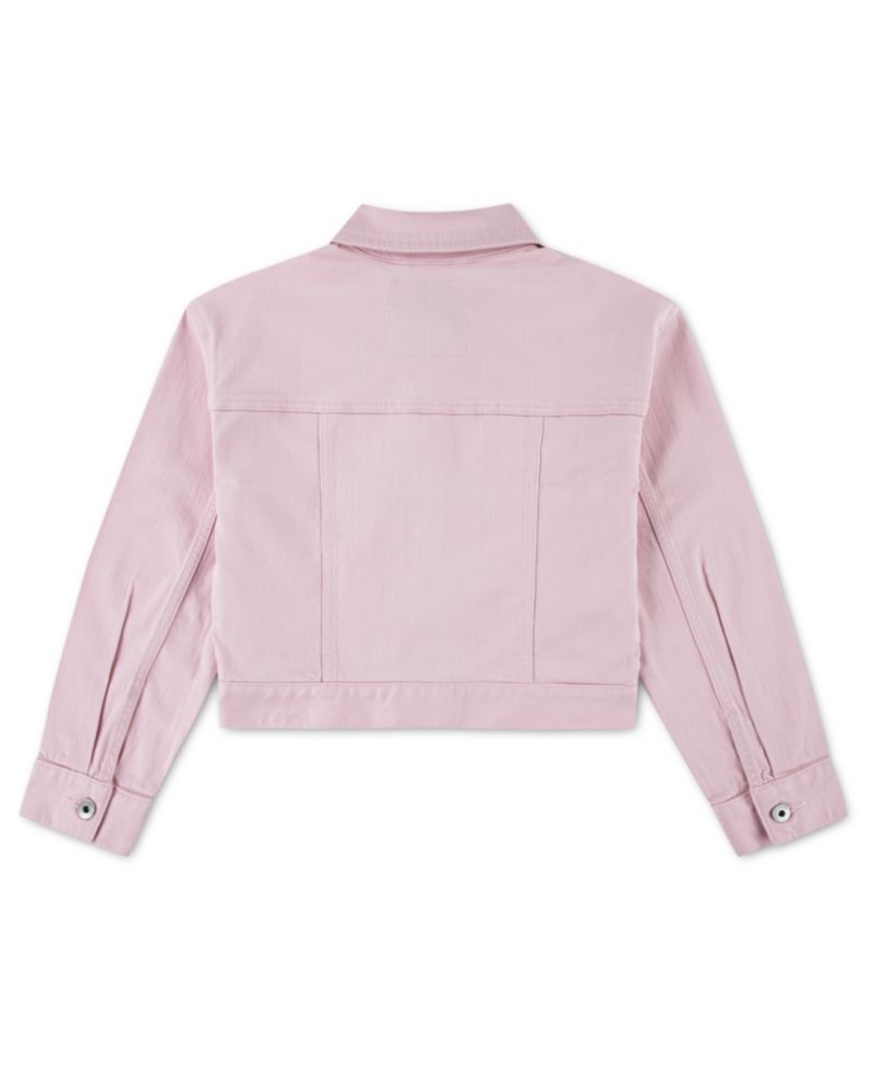 Girls' Spread Collar Cropped Jacket