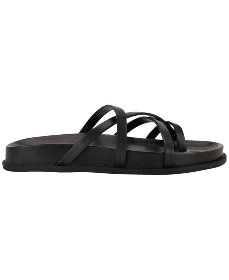 Women's Helden Leather Strappy Flat Footbed Sandals