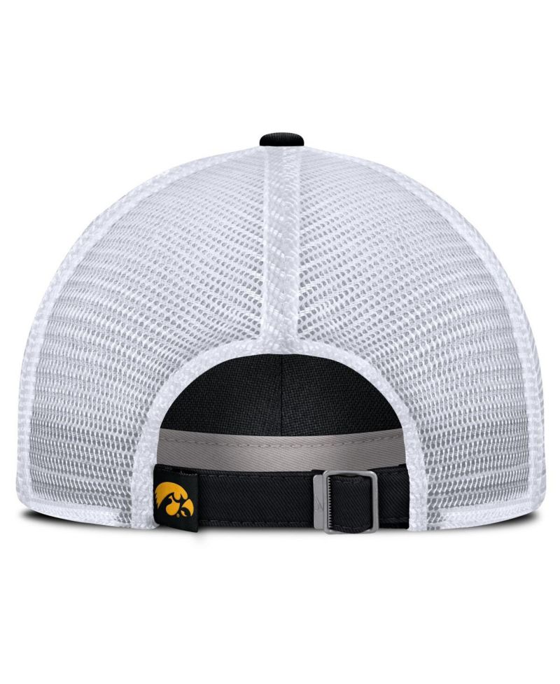 Men's Black Iowa Hawkeyes 2025 Gameday On-Field Club Adjustable Trucker Hat