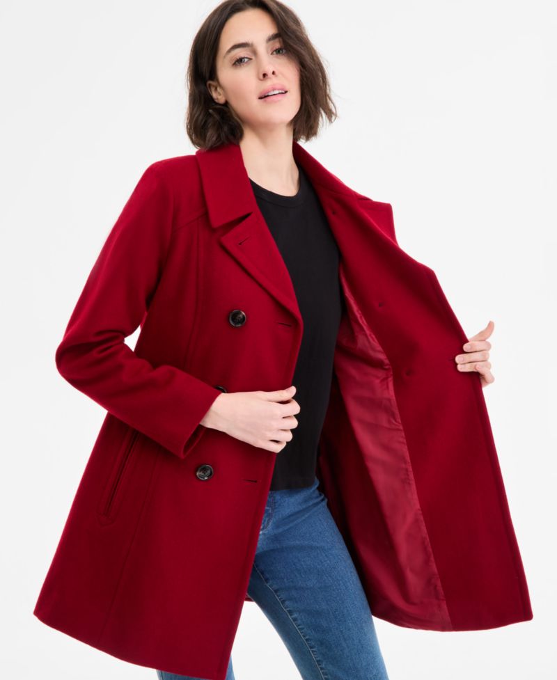 Women's Double-Breasted Peacoat