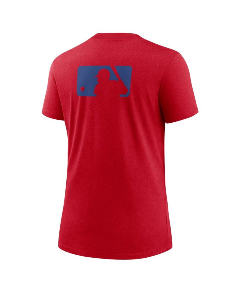 Women's Red Philadelphia Phillies Authentic Collection Early Work Tri-Blend T-Shirt