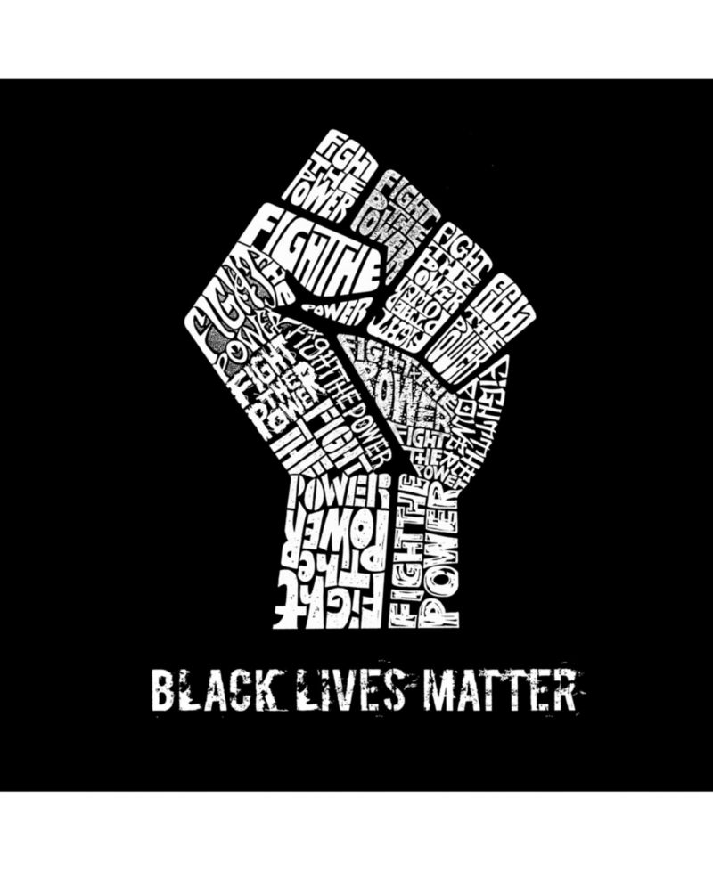 Men's Word Art Hooded Sweatshirt - Black Lives Matter