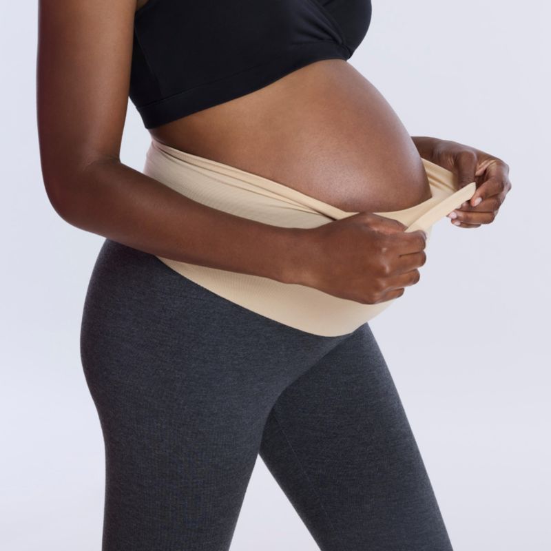 Plus Size Essential Stretch Secret Fit Over the Belly Tights - Motherhood