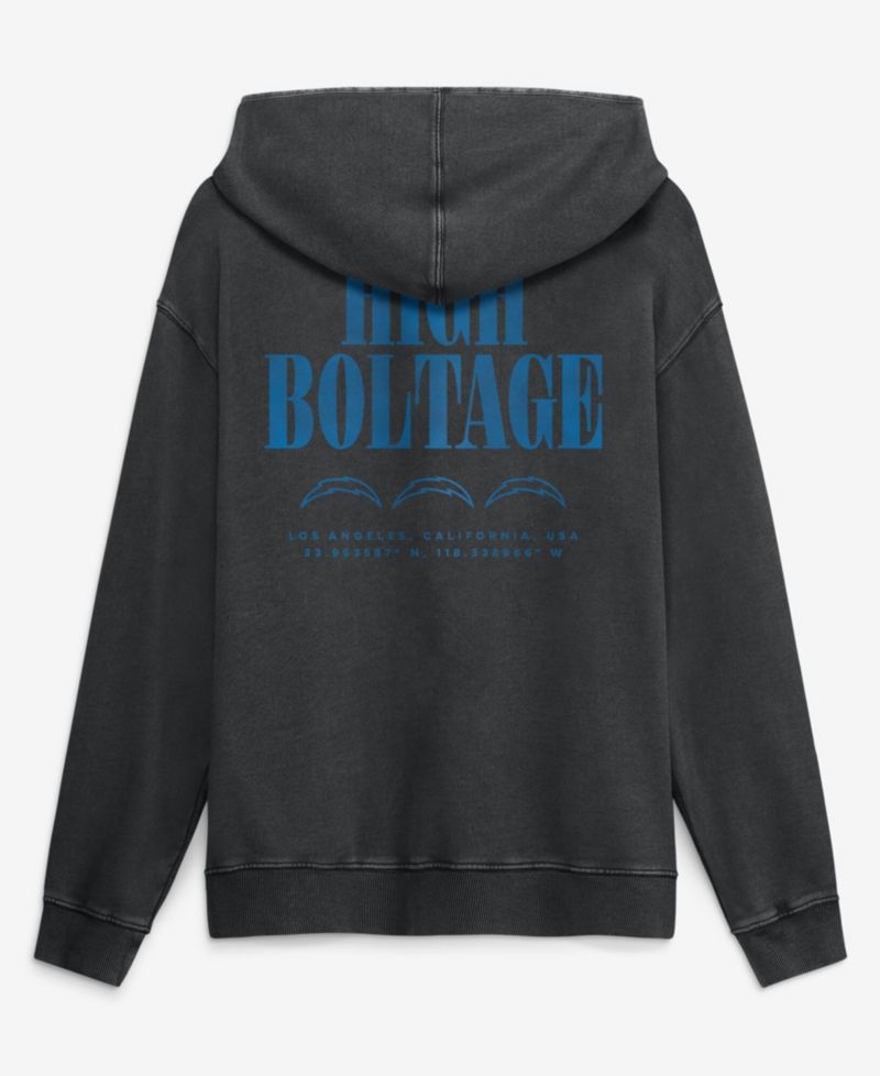 Men's Black Los Angeles Chargers Relaxed Intense Rivalry French Terry Hoodie