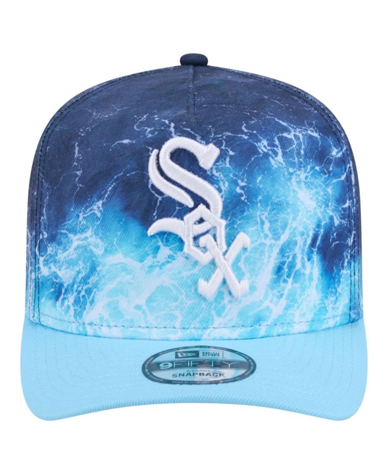 Men's Light Blue Chicago White Sox Deep Water Pre-Curved 9FIFTY A-Frame Snapback Hat